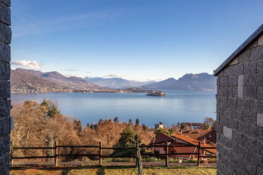 The hillside above Baveno, with Lake Maggiore and the town's rooftops below